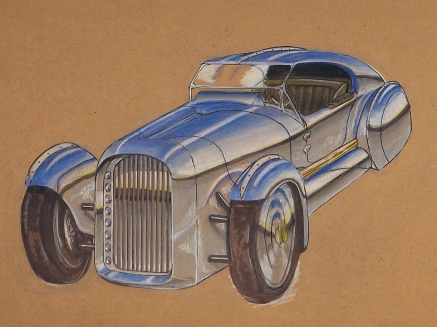 coupe car drawing